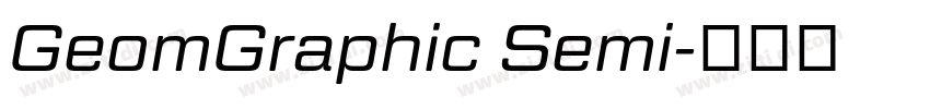 GeomGraphic Semi字体转换